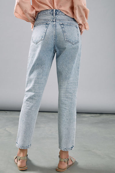 Tracey Light Wash Block Jeans