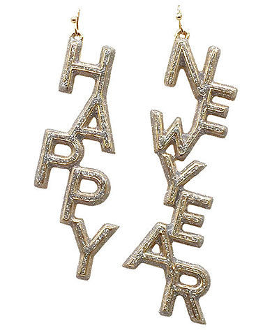 Happy New Year Earrings