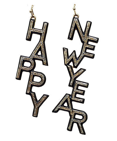 Happy New Year Earrings