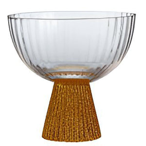 Coupe Glass Sparkle Gold